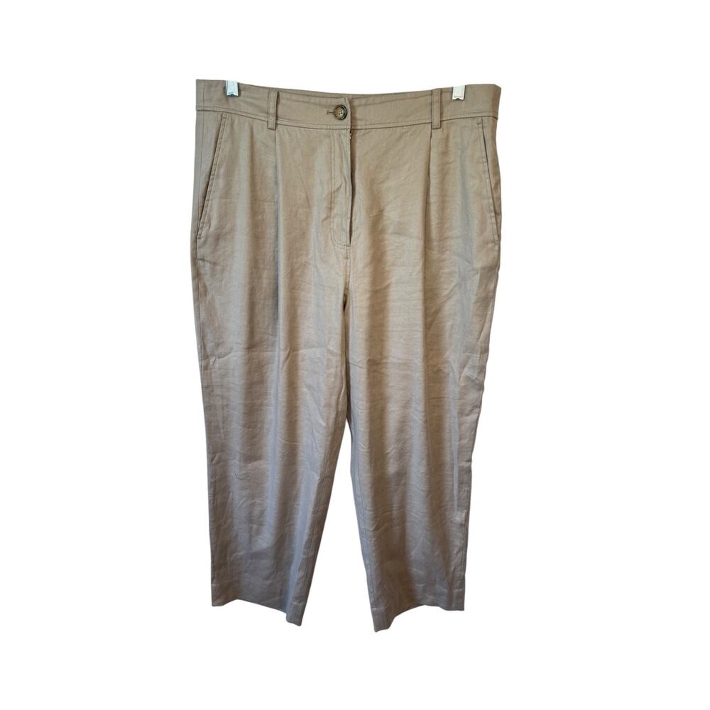 THE RESET R LABEL NWT Slouchy Trouser French Grey Size Large Office Pleated $198 - Picture 2 of 13